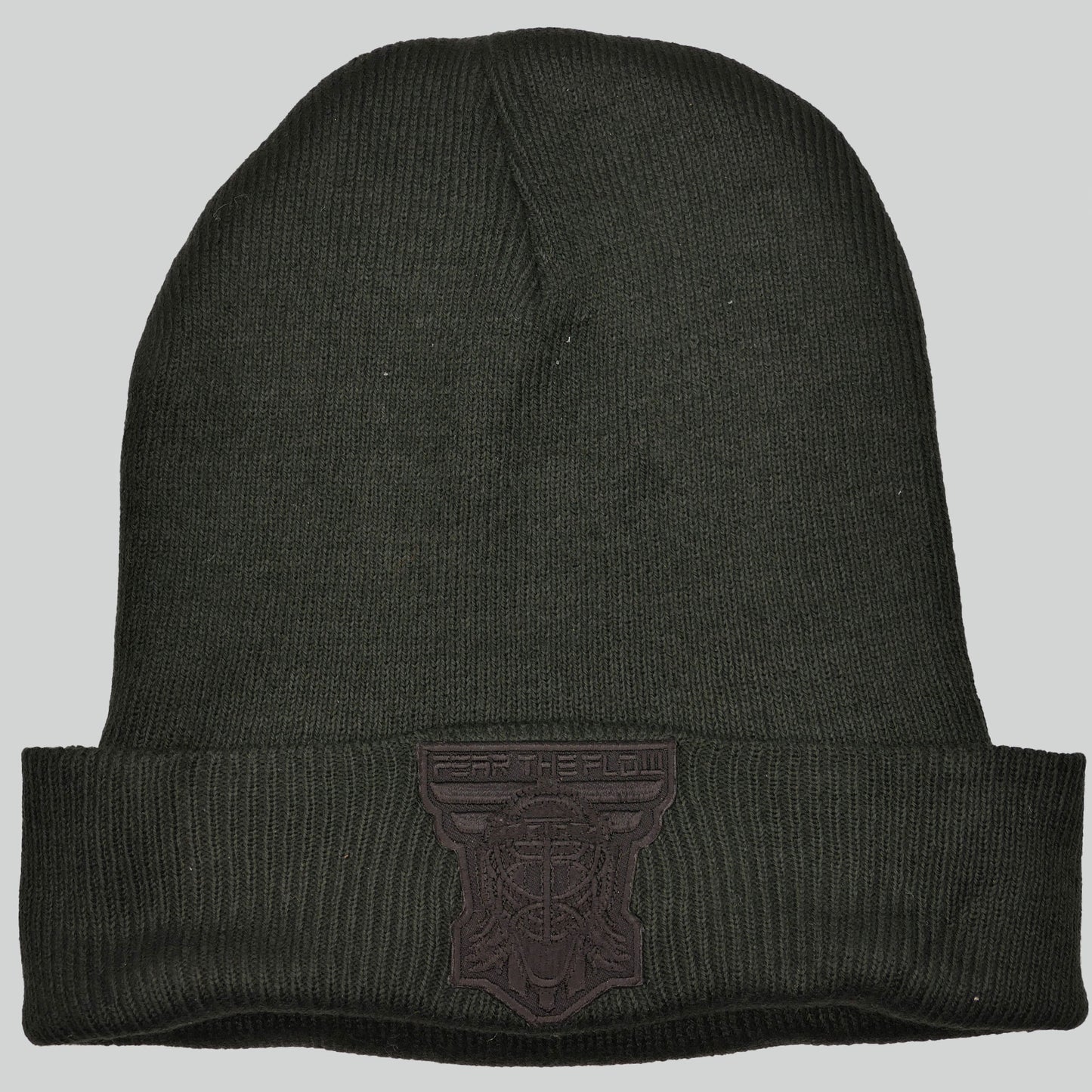 Black Beanie with Black Patch
