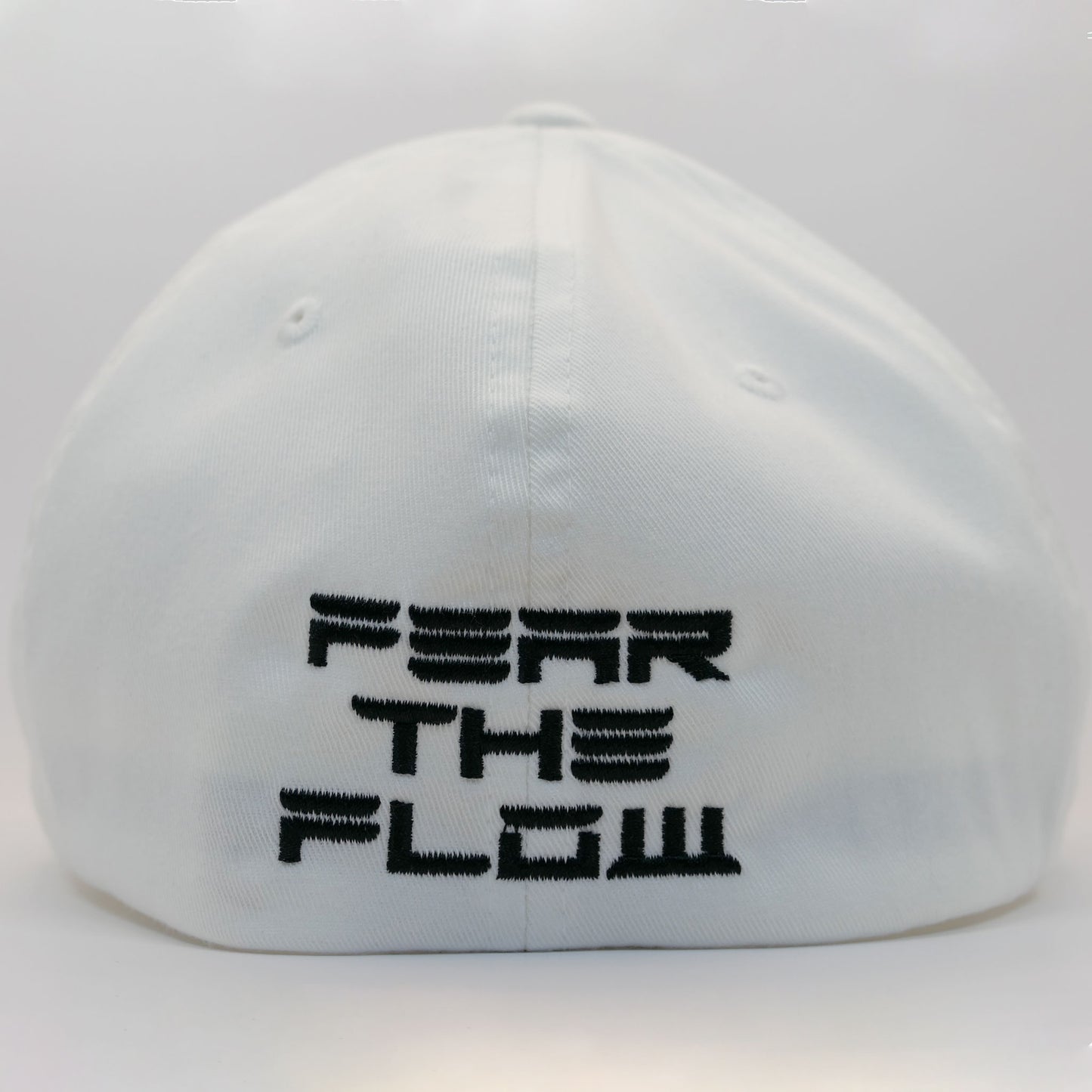 White FlexFit Hat with White Patch