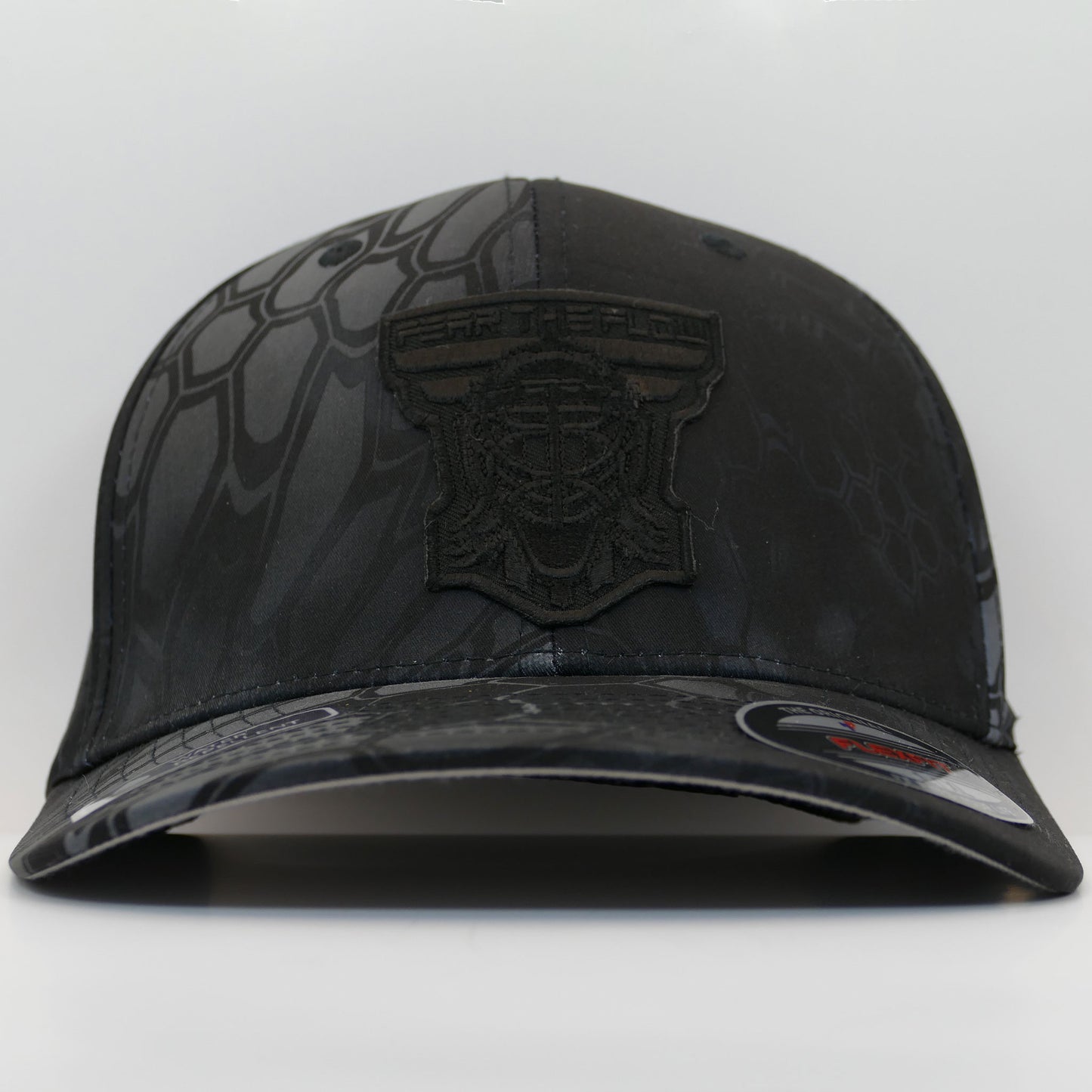 Kryptek Typhon FlexFit Hat with Black Patch